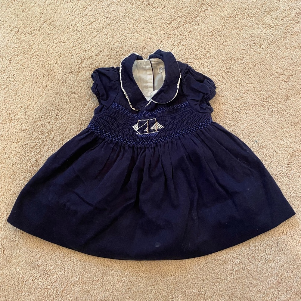 Ralph Lauren Smocked Sailboat Dress 6M
